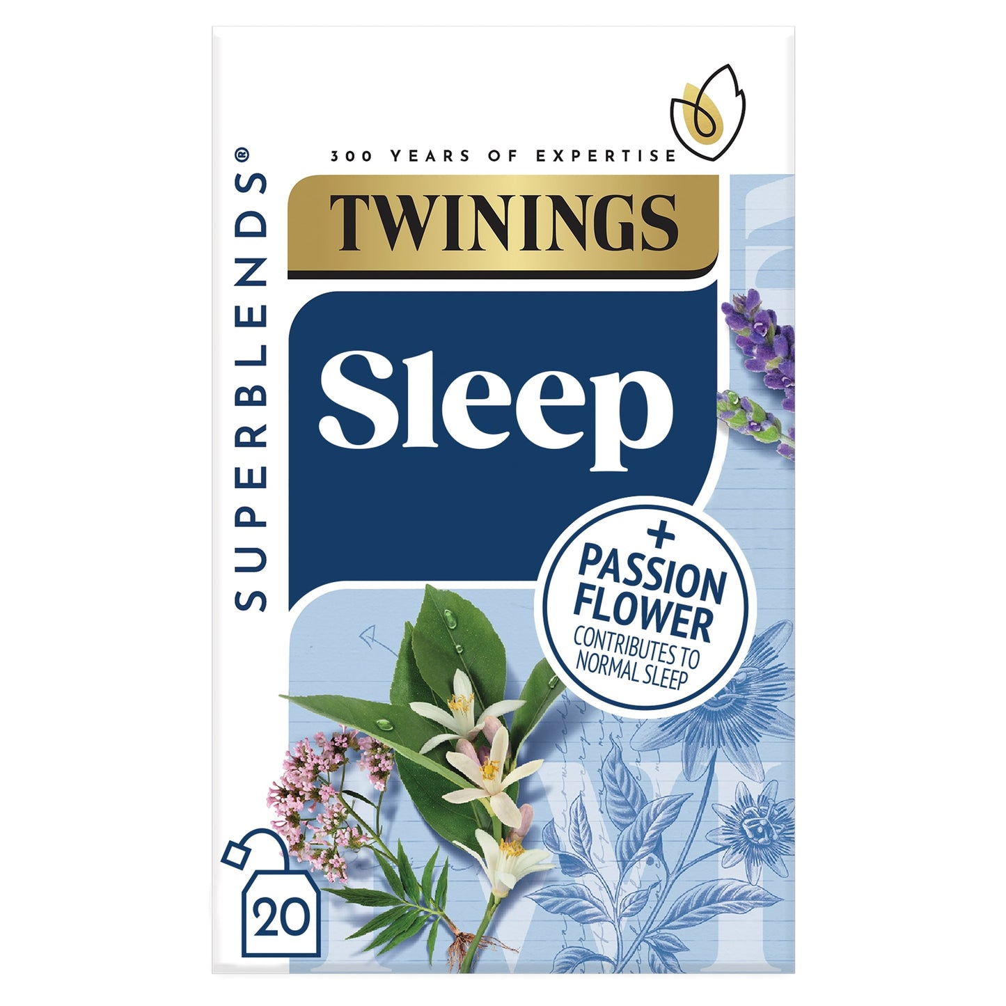 Twinings Superblends Sleep Valerian & Orange Blossom 20 Tea Bags 30g — image 1
