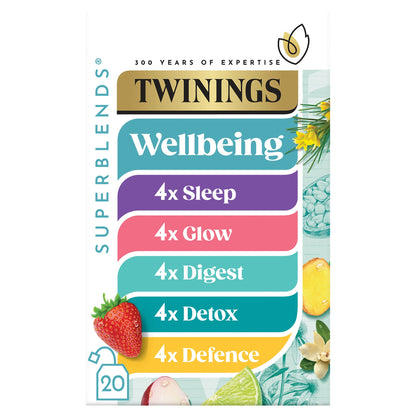 Twinings Superblends Wellbeing Collection 20 Tea Bags 37g — image 1