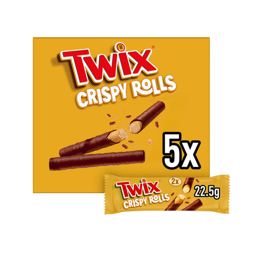 Twix Milk Chocolate Crispy Rolls 5 pack 112.5g — image 1