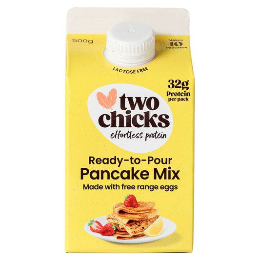 Two Chicks Ready to Pour Pancake Mix 500g — image 1