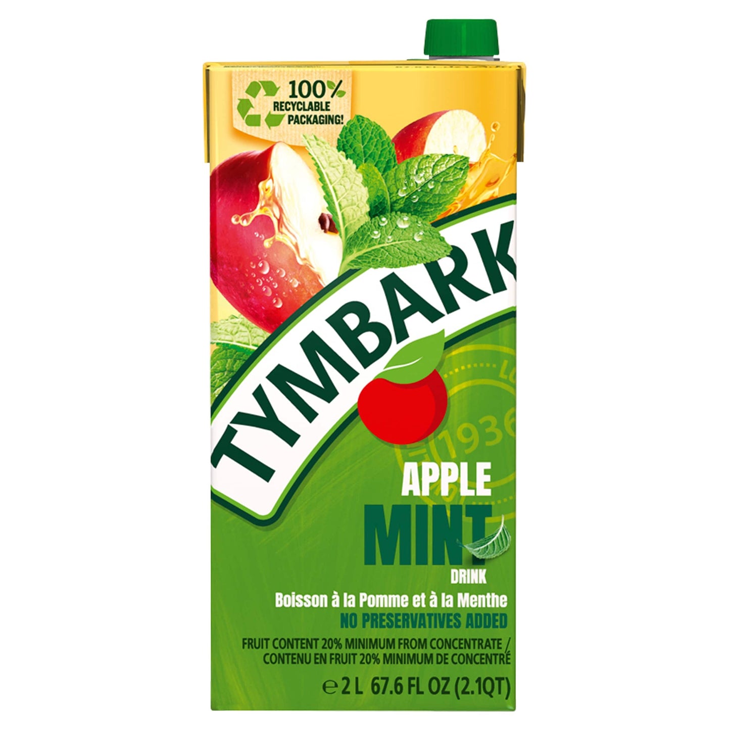 Tymbark Apple & Mint Nectar Drink 2L — image 1