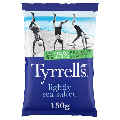Tyrrells Lightly Sea Salted Sharing Crisps 150g — image 1