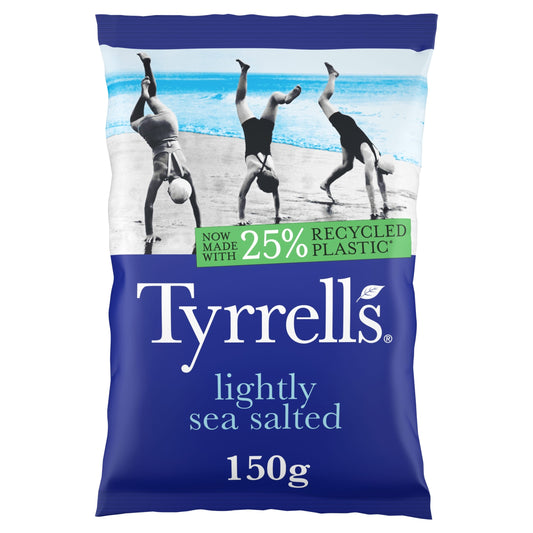 Tyrrells Lightly Sea Salted Sharing Crisps 150g — image 1