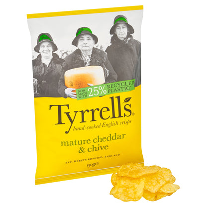 Tyrrells Mature Cheddar & Chive Sharing Crisps 150g — image 2
