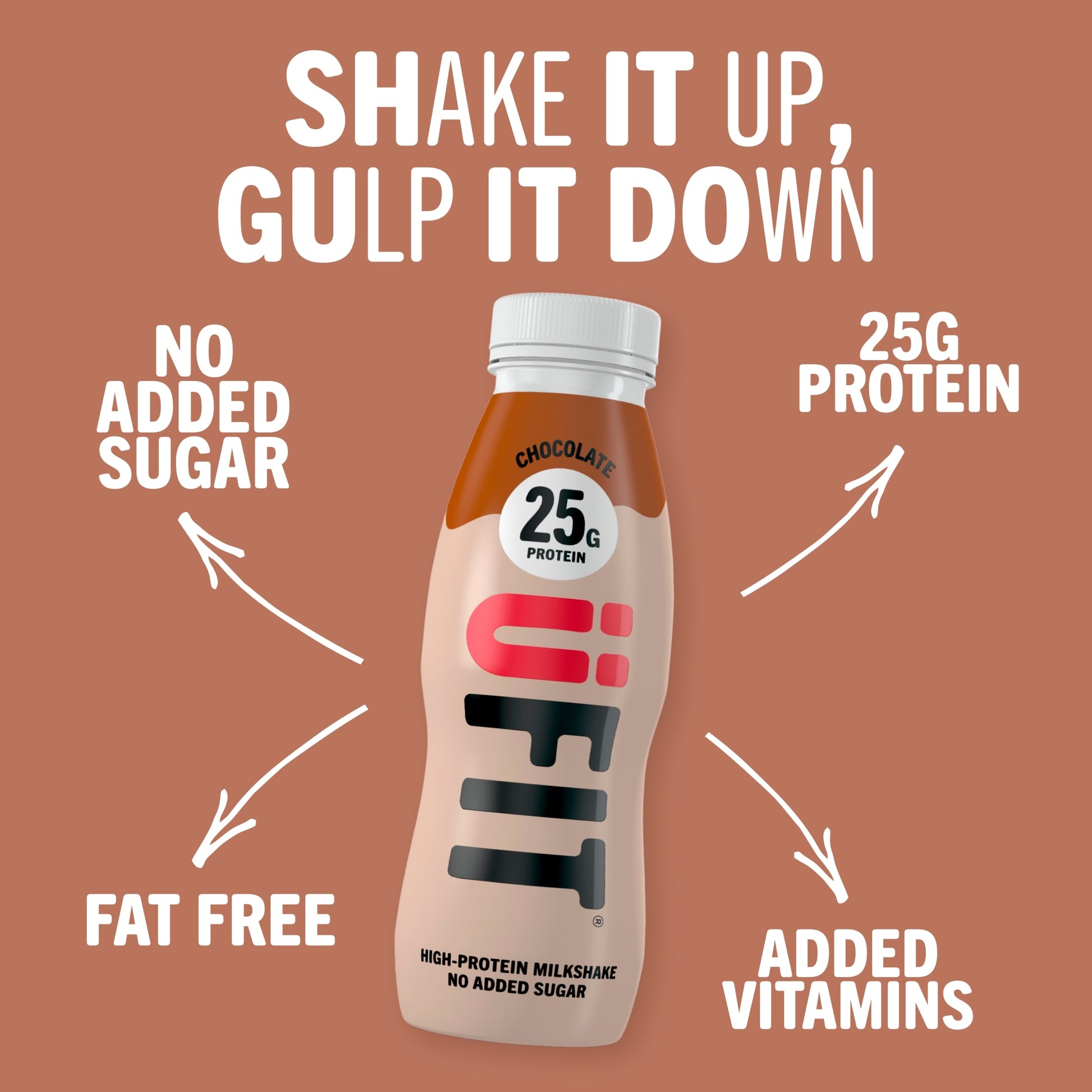 Ufit High Protein Milkshake Drink Chocolate 330Ml — image 2