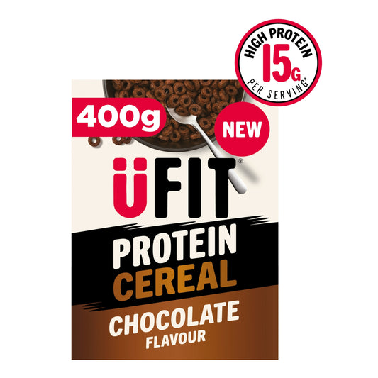 UFIT Protein Chocolate Hoops Cereal 400g — image 1