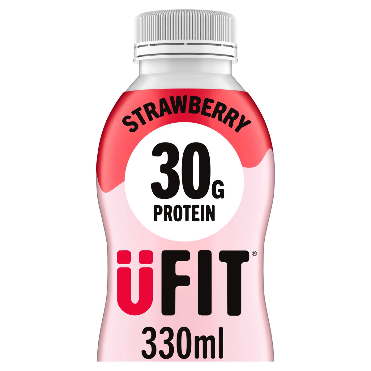 Ufit Strawberry Protein Milkshake Drink 330ml — image 1