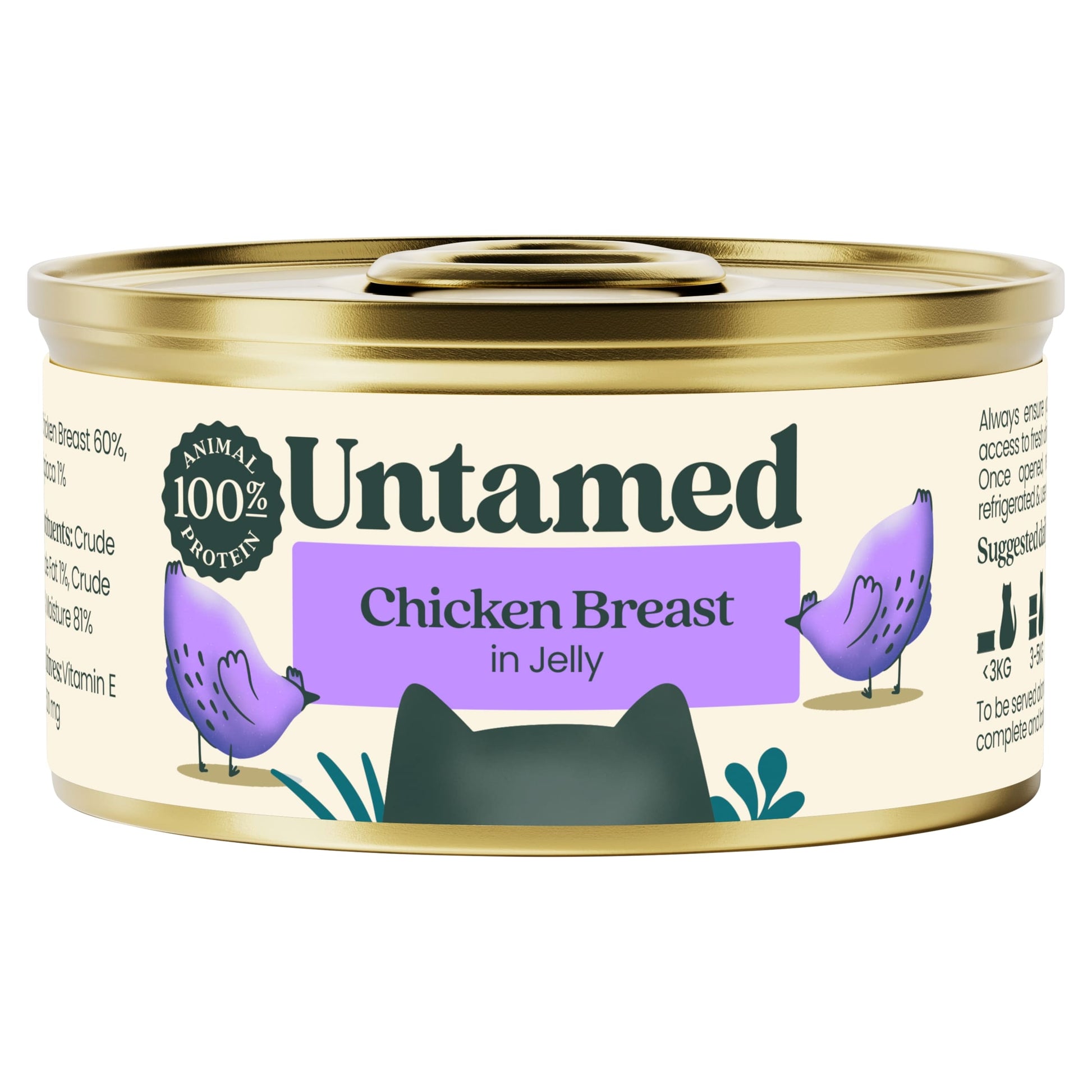Untamed Chicken Breast In Jelly Food 75G — image 1