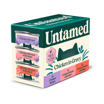 Untamed Chicken Selection Box in Gravy Cat Food 6 x 75G — image 2