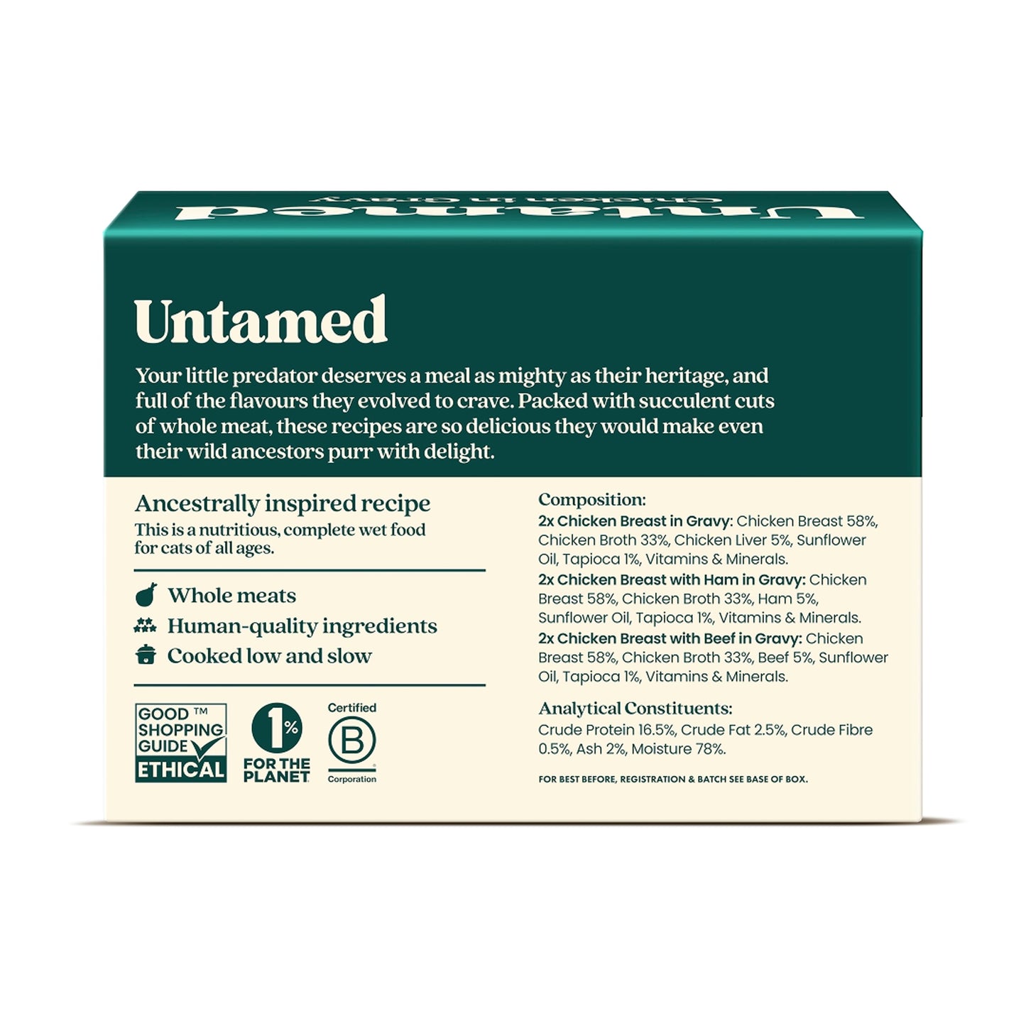 Untamed Chicken Selection Box in Gravy Cat Food 6 x 75G — image 3