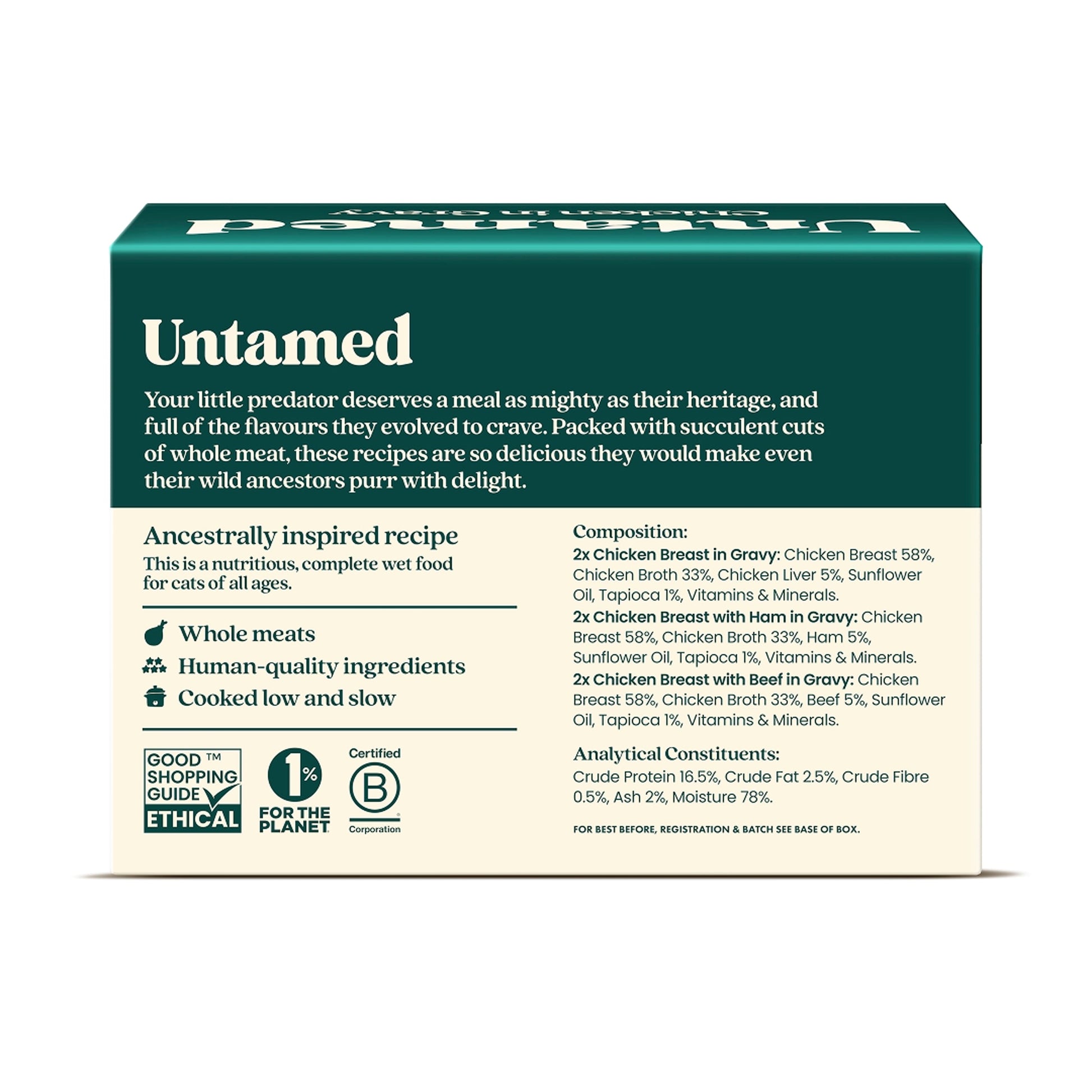 Untamed Chicken Selection Box in Gravy Cat Food 6 x 75G — image 3