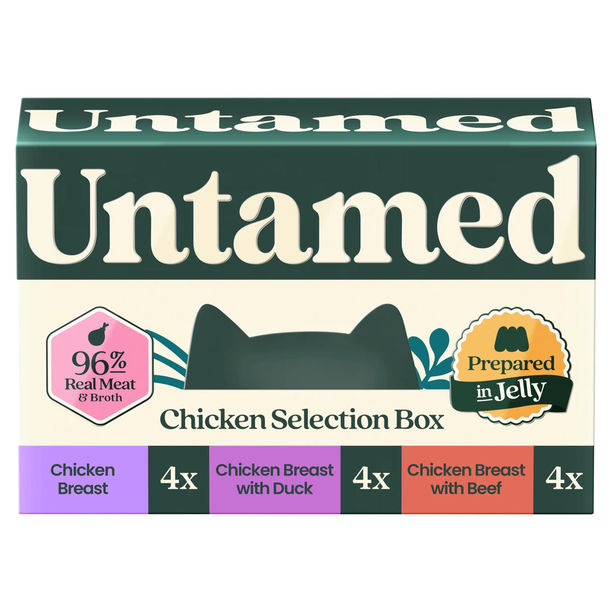 Untamed Chicken Selection Box in Jelly Cat Food 12 x 75G — image 1