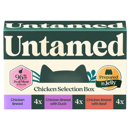 Untamed Chicken Selection Box in Jelly Cat Food 12 x 75G — image 1