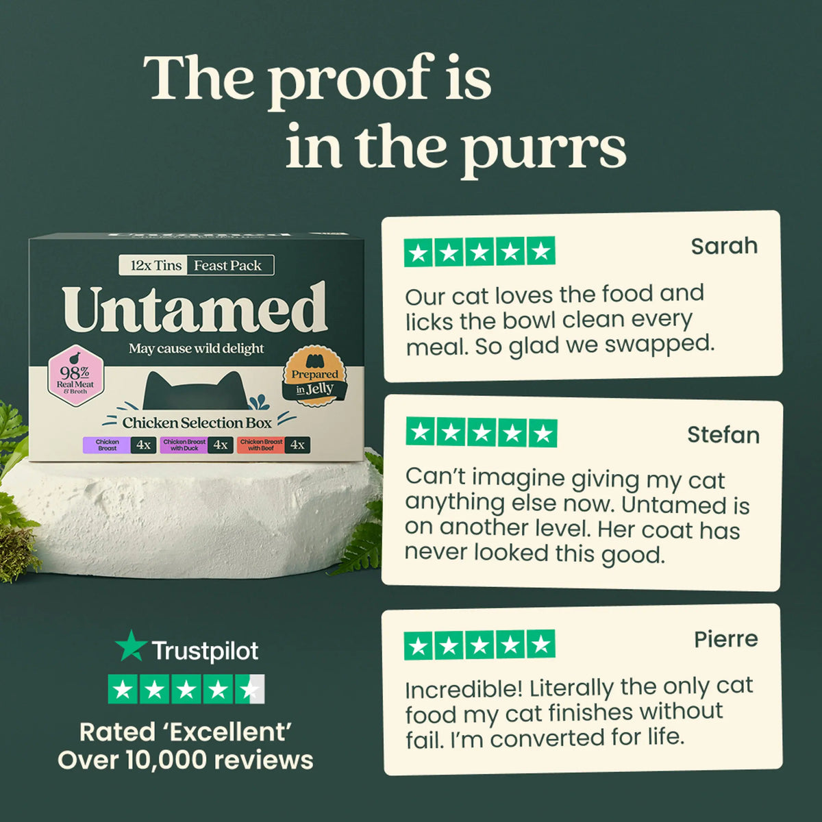Untamed Chicken Selection Box in Jelly Cat Food 12 x 75G — image 4