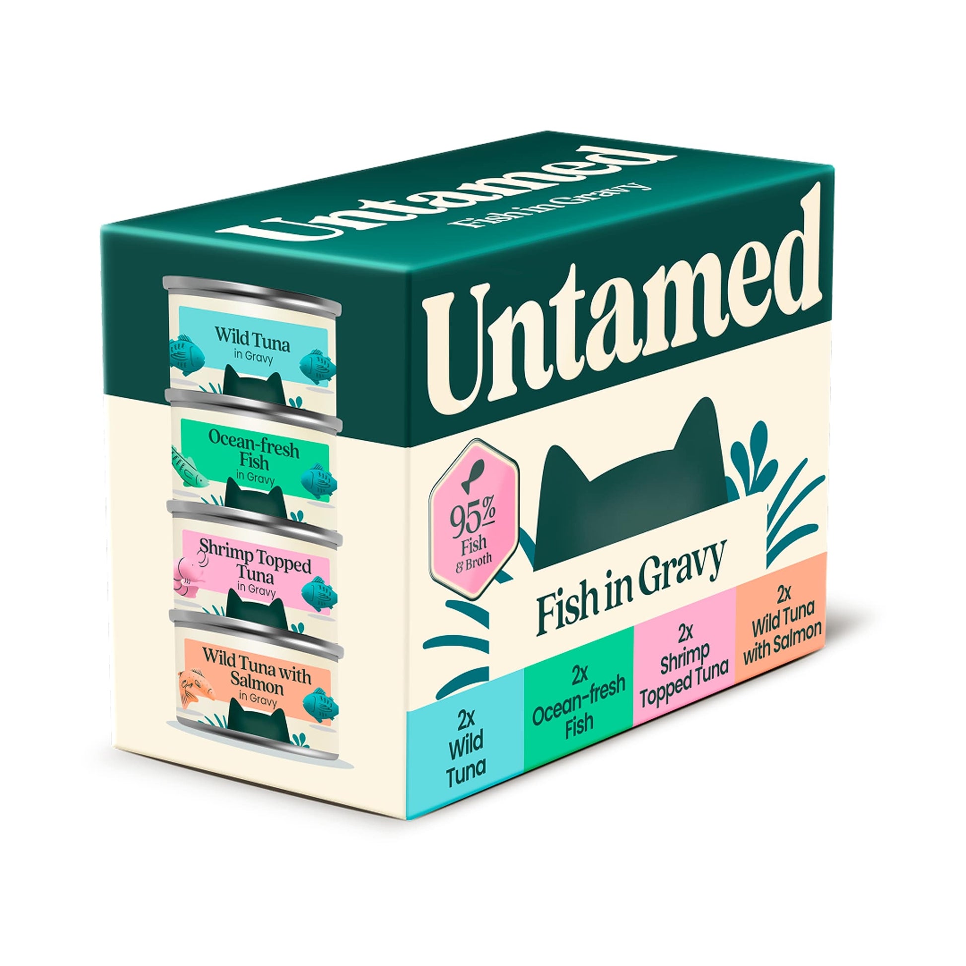 Untamed Fish Selection Box in Gravy Cat Food 6 x 75G — image 2