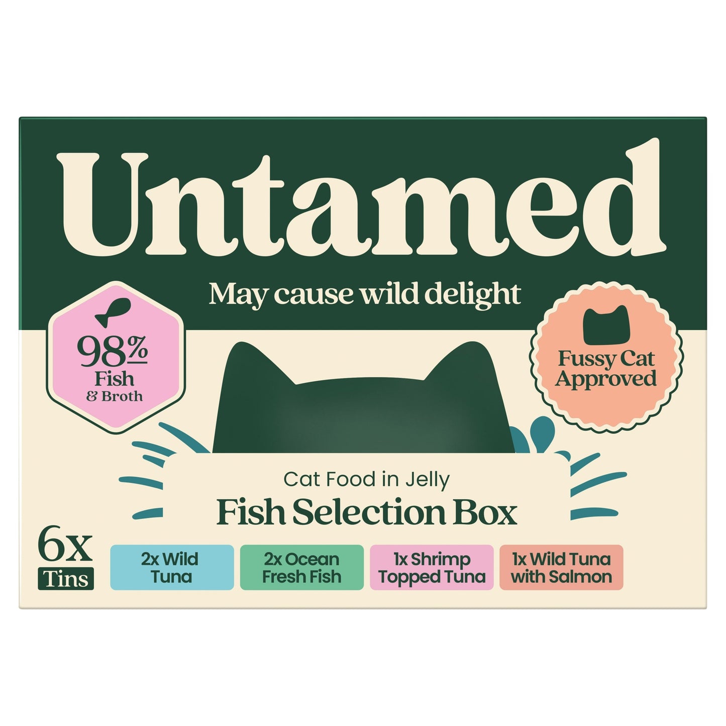 Untamed Fish Selection Box in Jelly Cat Food 6 x 75G — image 1