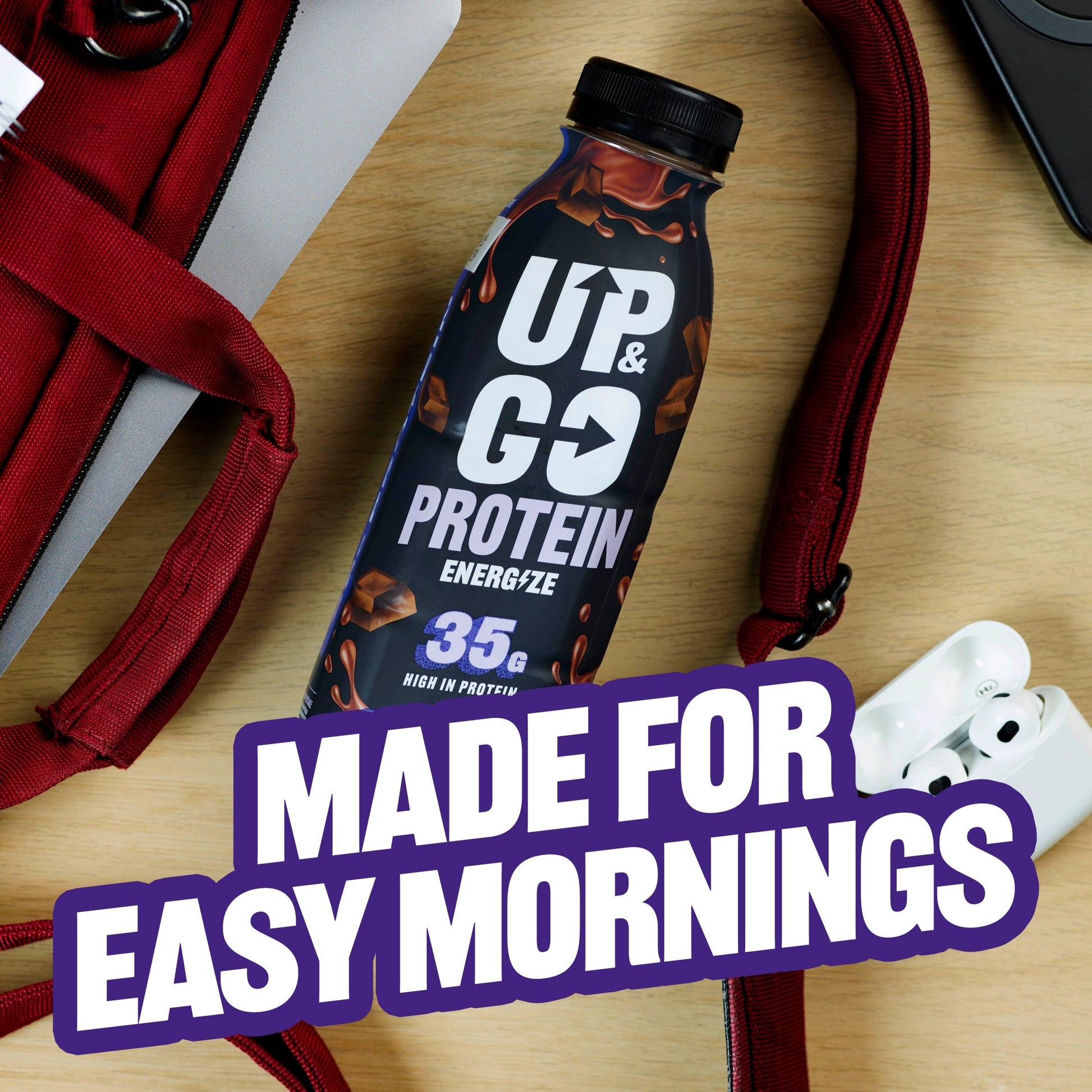 UP&GO Protein Energize Chocolate 500ml — image 3