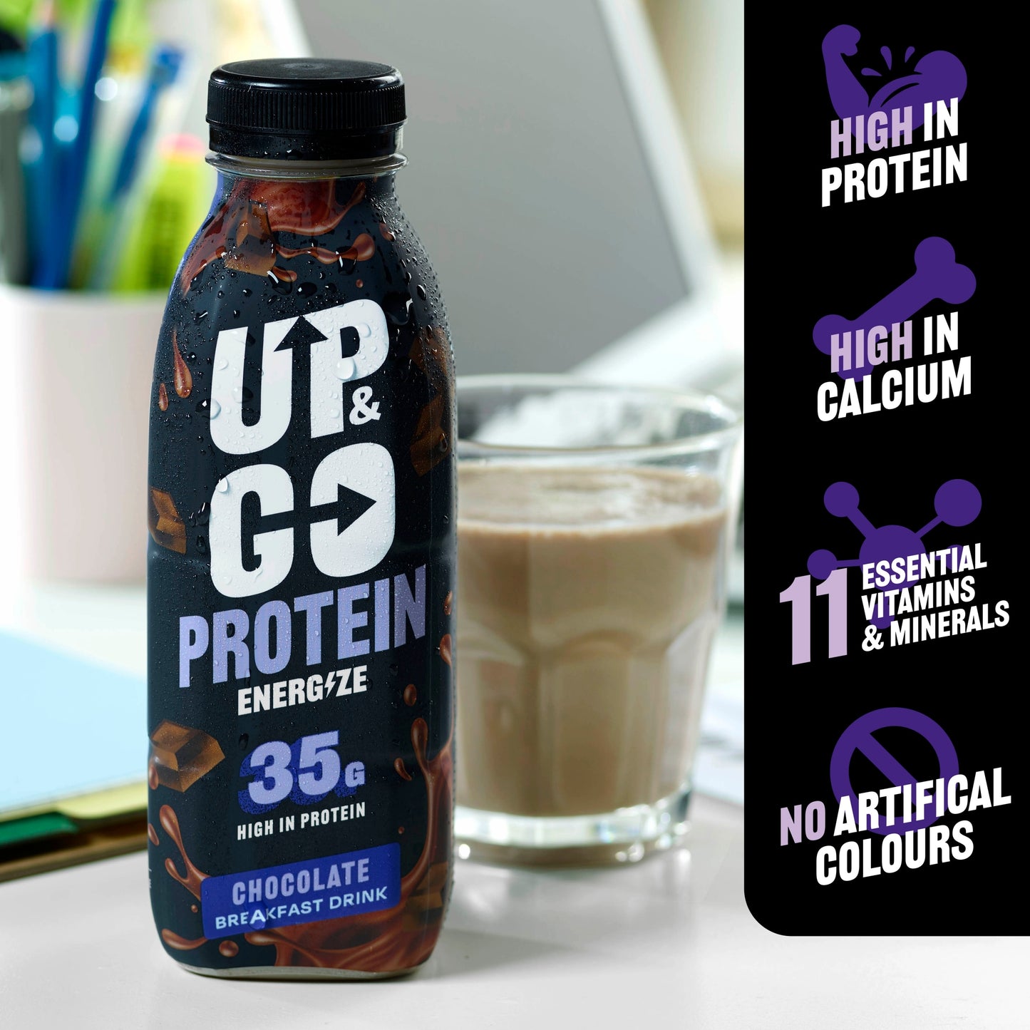UP&GO Protein Energize Chocolate 500ml — image 4