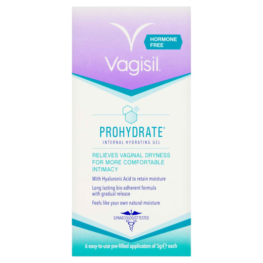 VAGISIL Prohydrate Internal Hydrating Gel Applicators 6 X 5g