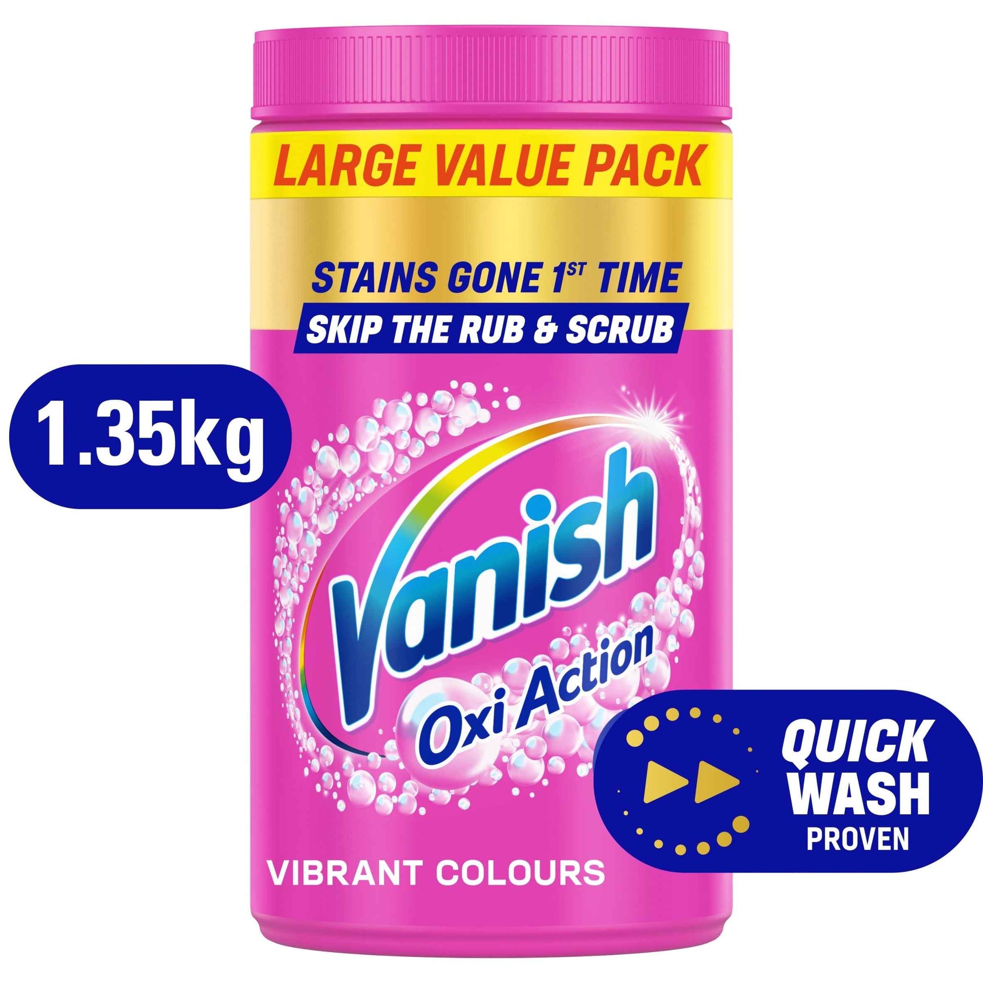 Vanish Gold Oxi Action Stain Remover For Colours 1.35kg
