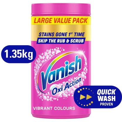 Vanish Gold Oxi Action Stain Remover For Colours 1.35kg