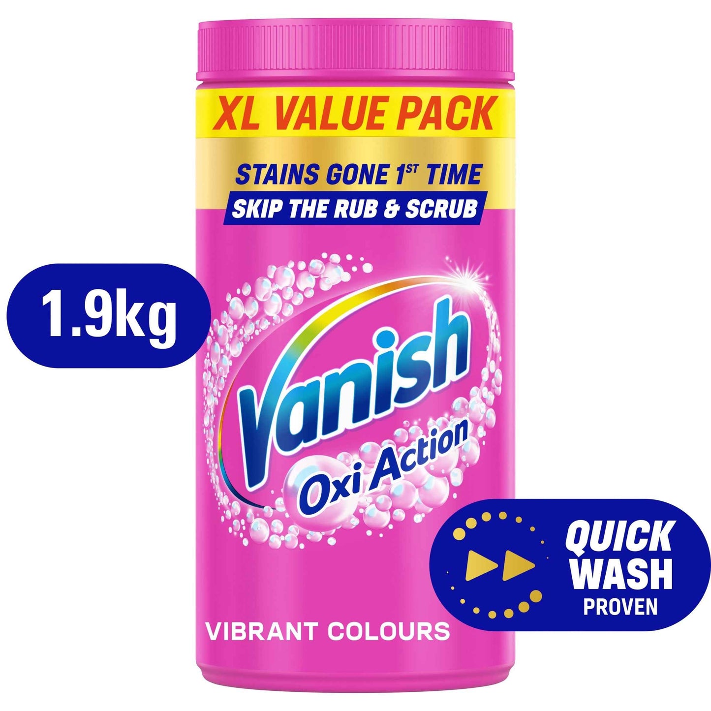 Vanish Gold Oxi Action Stain Remover For Colours 1.9kg