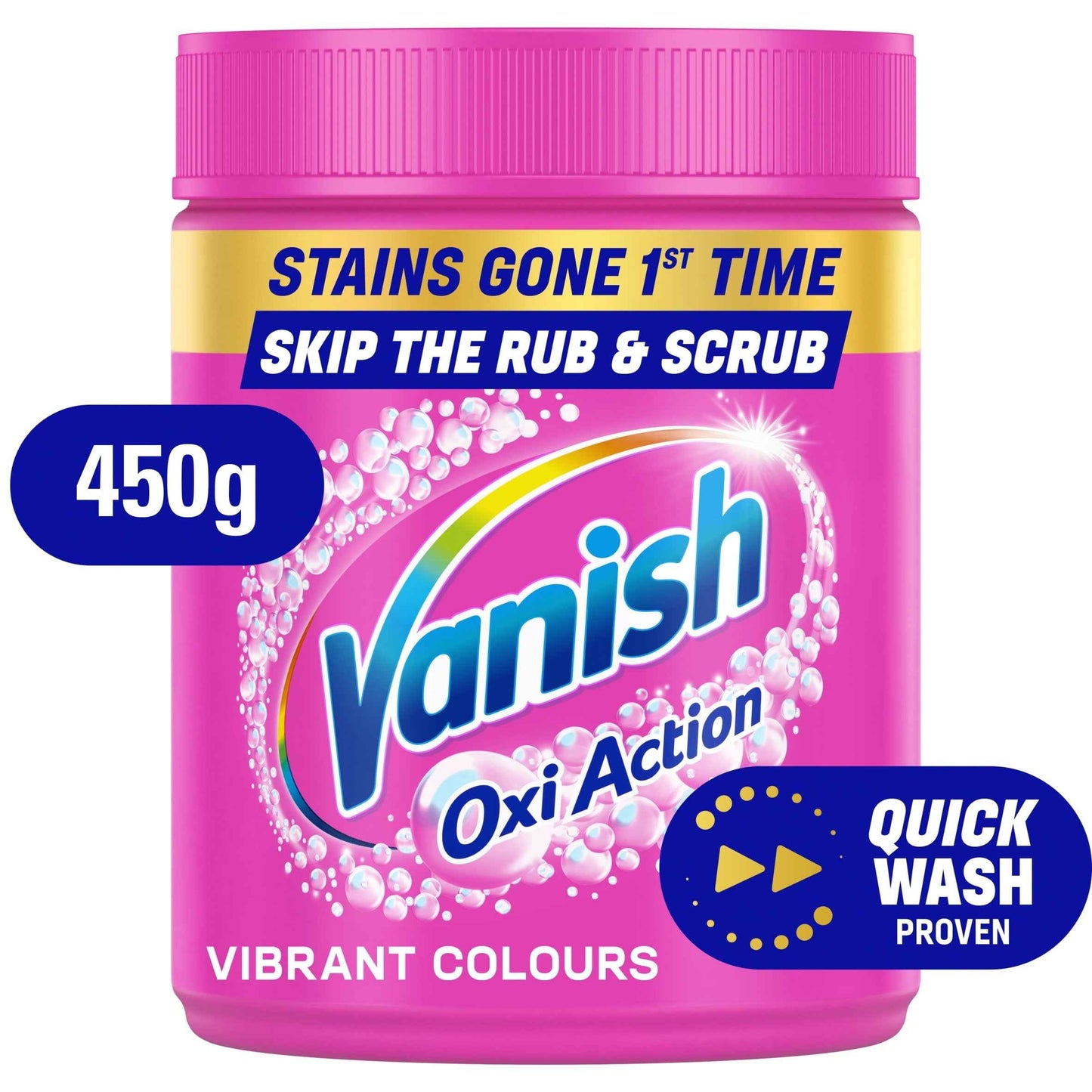 Vanish Gold Oxi Action Stain Remover For Colours Powder 450g