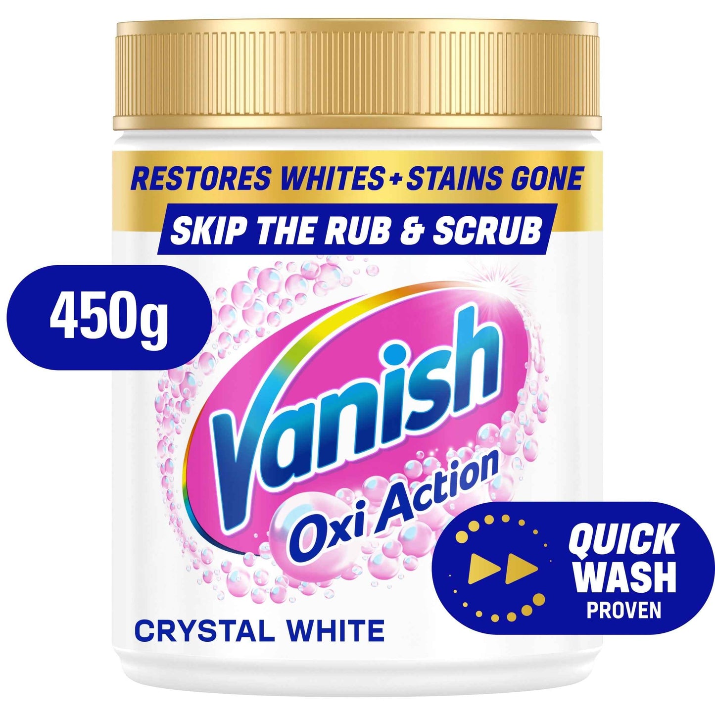 Vanish Gold Oxi Action Whitener & Stain Remover For Crystal Whites