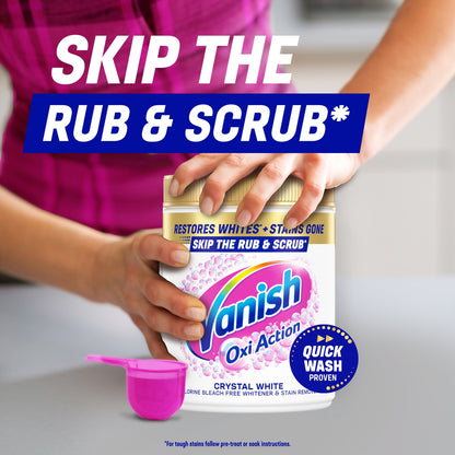 Vanish Gold Oxi Action Whitener & Stain Remover For Whites 1.35kg — image 3