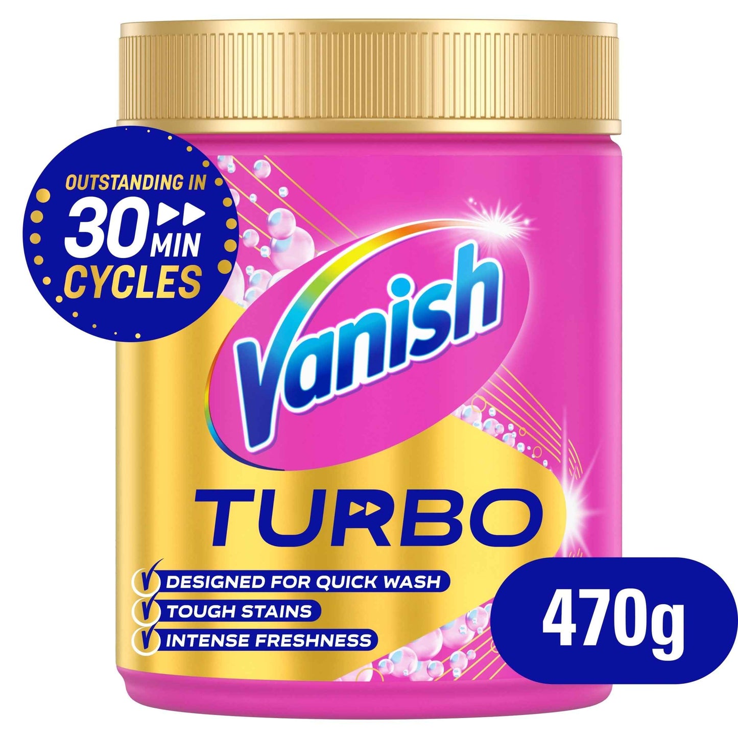 Vanish Turbo Fast Acting Stain Remover For Colours 470g