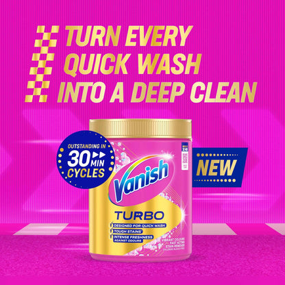 Vanish Turbo Fast Acting Stain Remover For Colours 470g