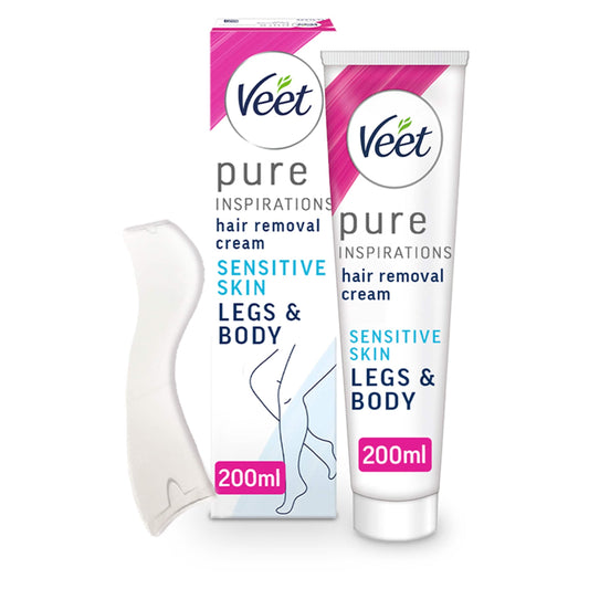 Veet Pure Hair Removal Cream Legs & Body Sensitive 200ml — image 1