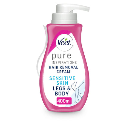 Veet Pure Hair Removal Cream Legs & Body Sensitive 400ml — image 1