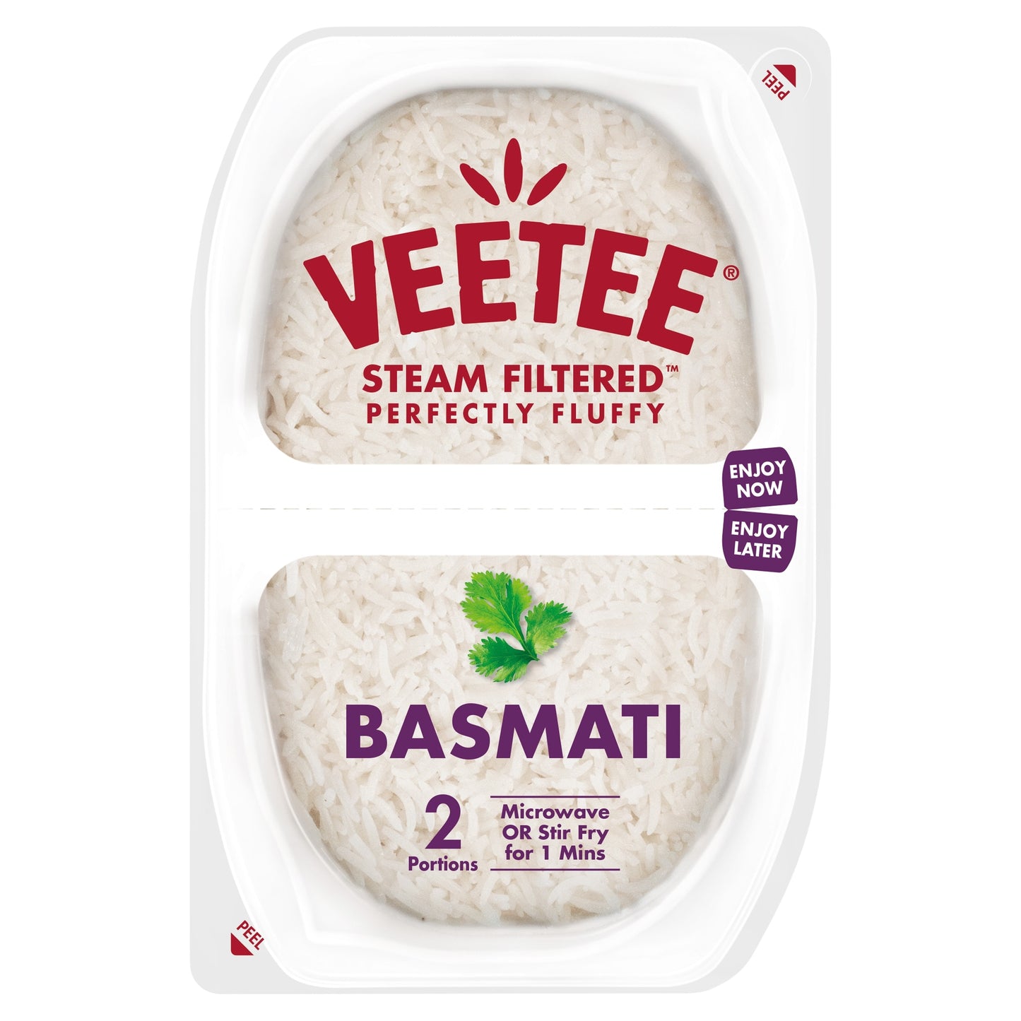 Veetee Heat & Eat Basmati Rice Pot 2 X 125G — image 1