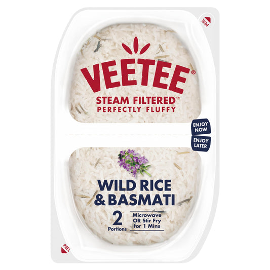 Veetee Heat & Eat Basmati & Wild Rice Pots 2 X 125g — image 1