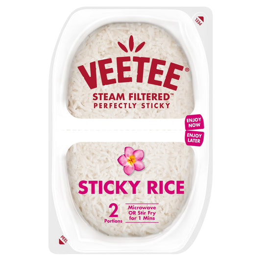 Veetee Heat Eat Sticky Rice Pots 2X130g — image 1