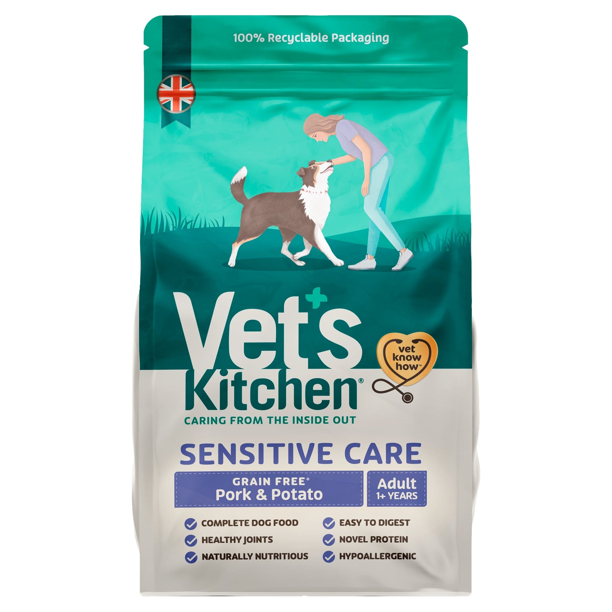 Vet's Kitchen Pork & Potato Dry Dog Food 2.2Kg — image 1
