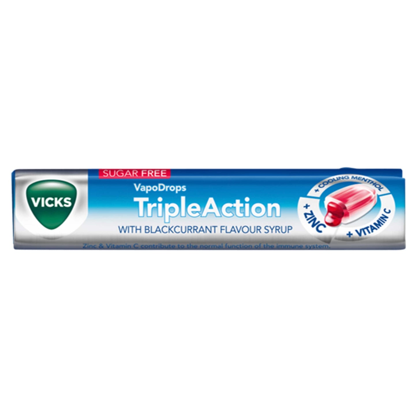 Vicks Triple Action Throat Sweets - Blackcurrant (Sugar Free) 42g — image 1