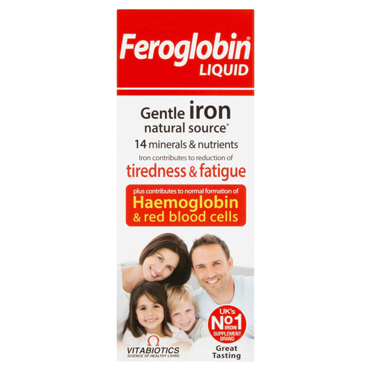 VITABIOTICS Feroglobin Liquid With Iron, Vitamin B & B12 Supplement