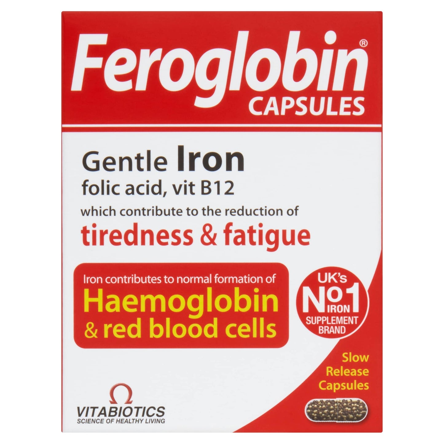 Vitabiotics Feroglobin Slow Release Capsules with B12 30s — image 1