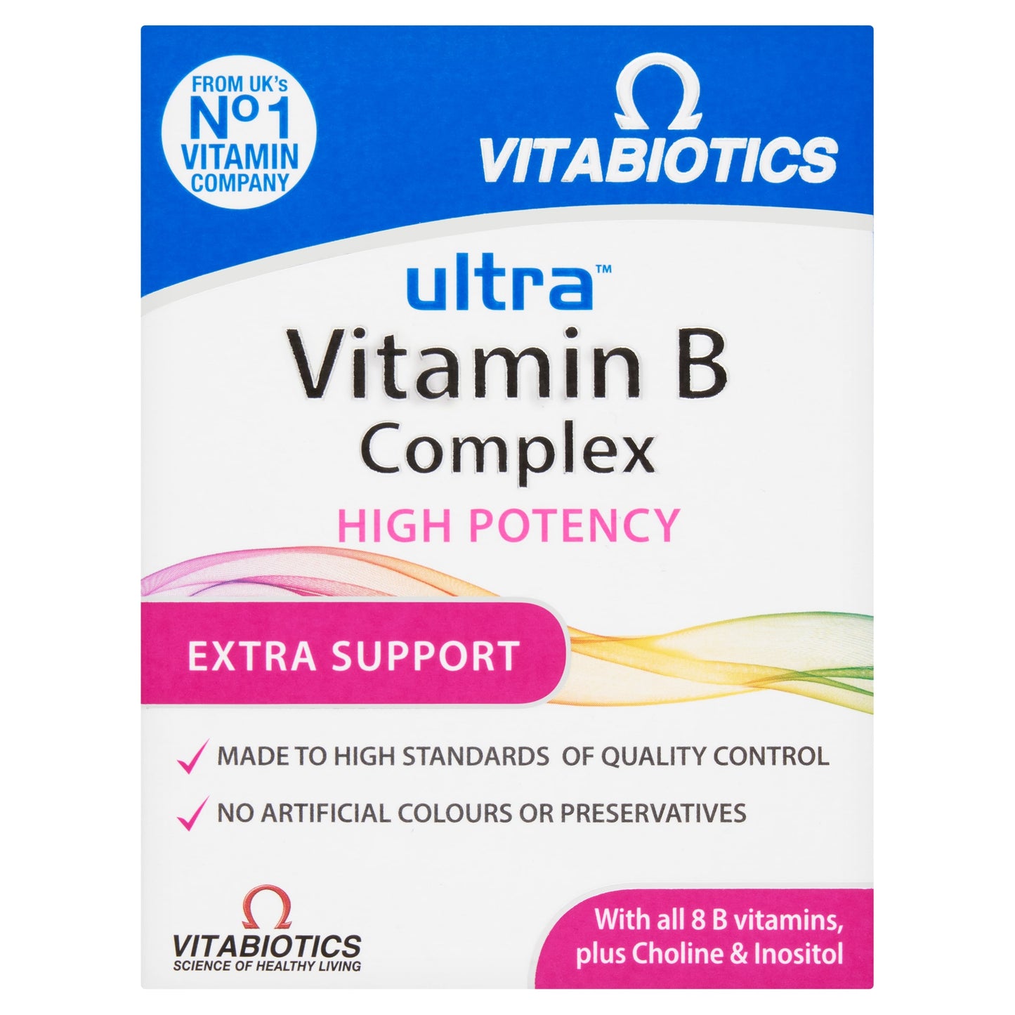 VITABIOTICS ULTRA VITAMIN B-COMPLEX HIGH POTENCY TABLETS X60 — image 1
