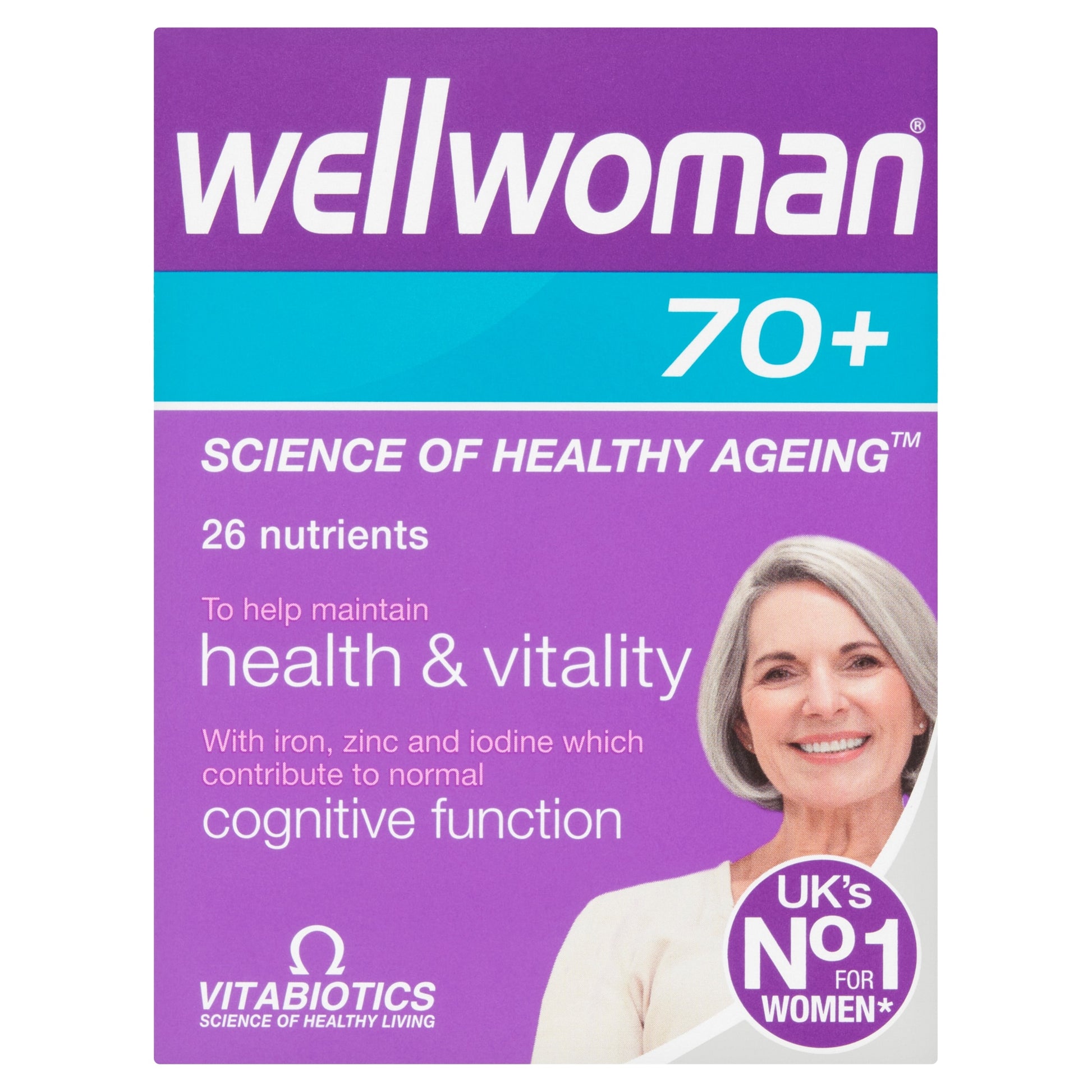 Vitabiotics Wellwoman 70+ Advanced Vitamin & Mineral Tablets 30s — image 1