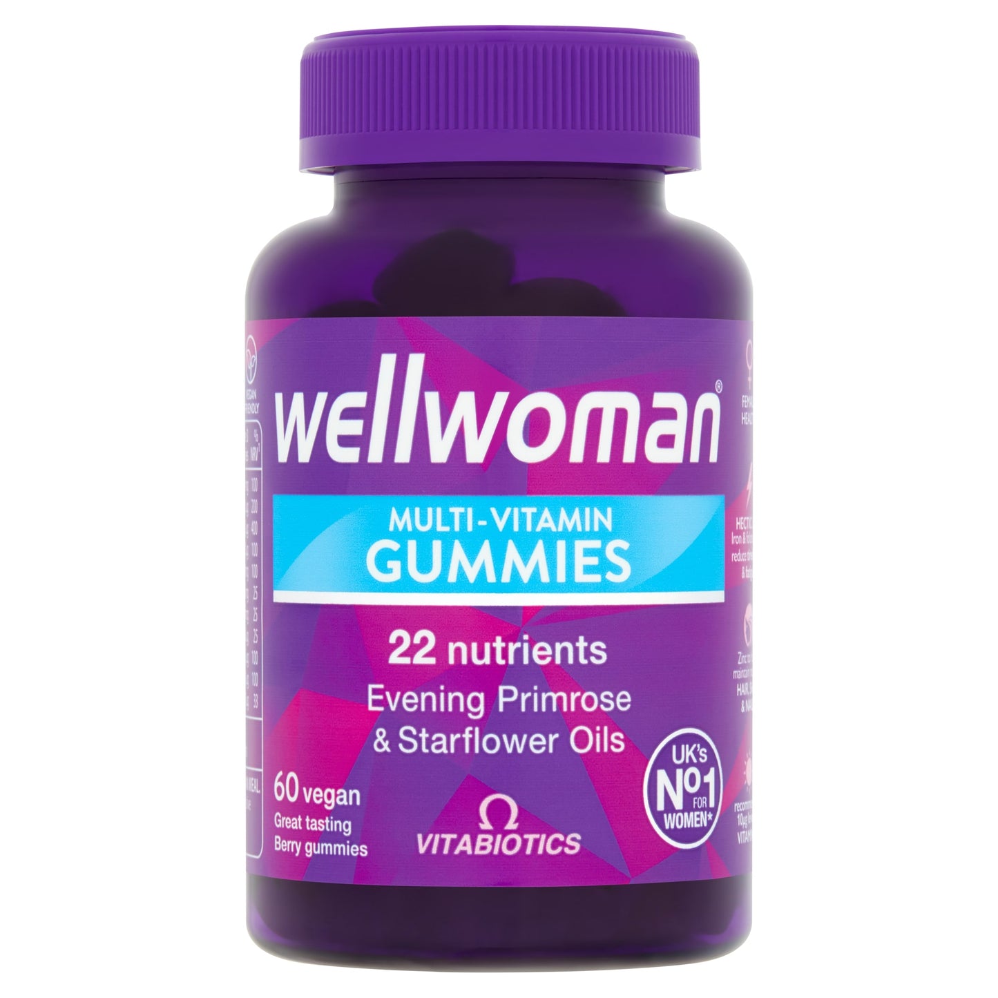 Vitabiotics Wellwoman Multi-Vitamin Gummies - Natural Berry Flavour 60s — image 1