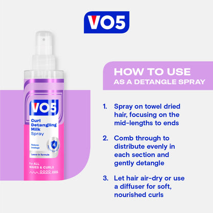 VO5 Curl Detangling Milk Spray 200ml — image 4