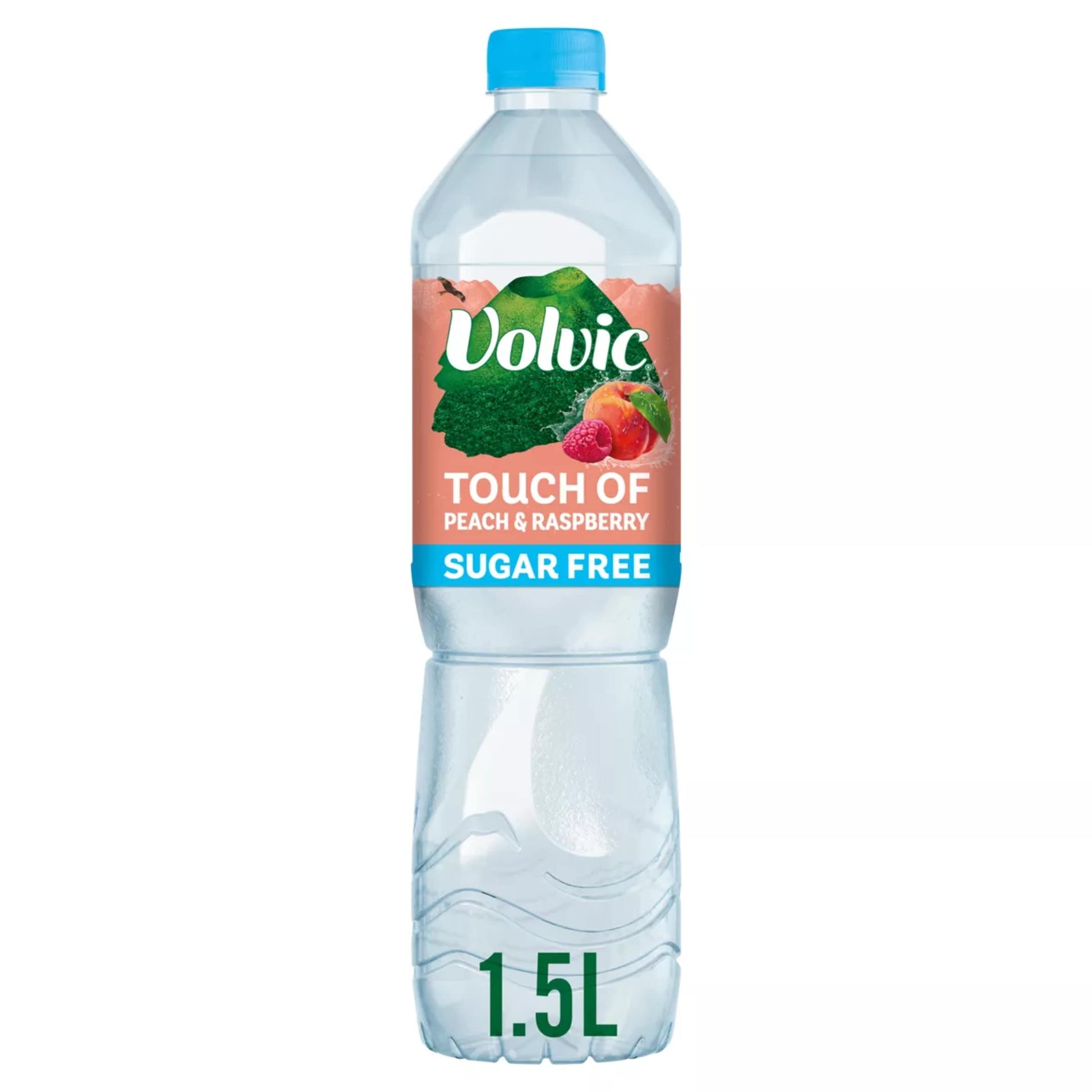 Volvic Touch of Fruit Peach & Raspberry Sugar Free Still Flavoured Water 1.5L — image 1