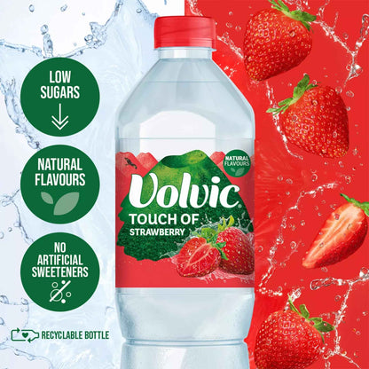 VOLVIC Touch Of Fruit Strawberry Still Flavoured Water 1.5l