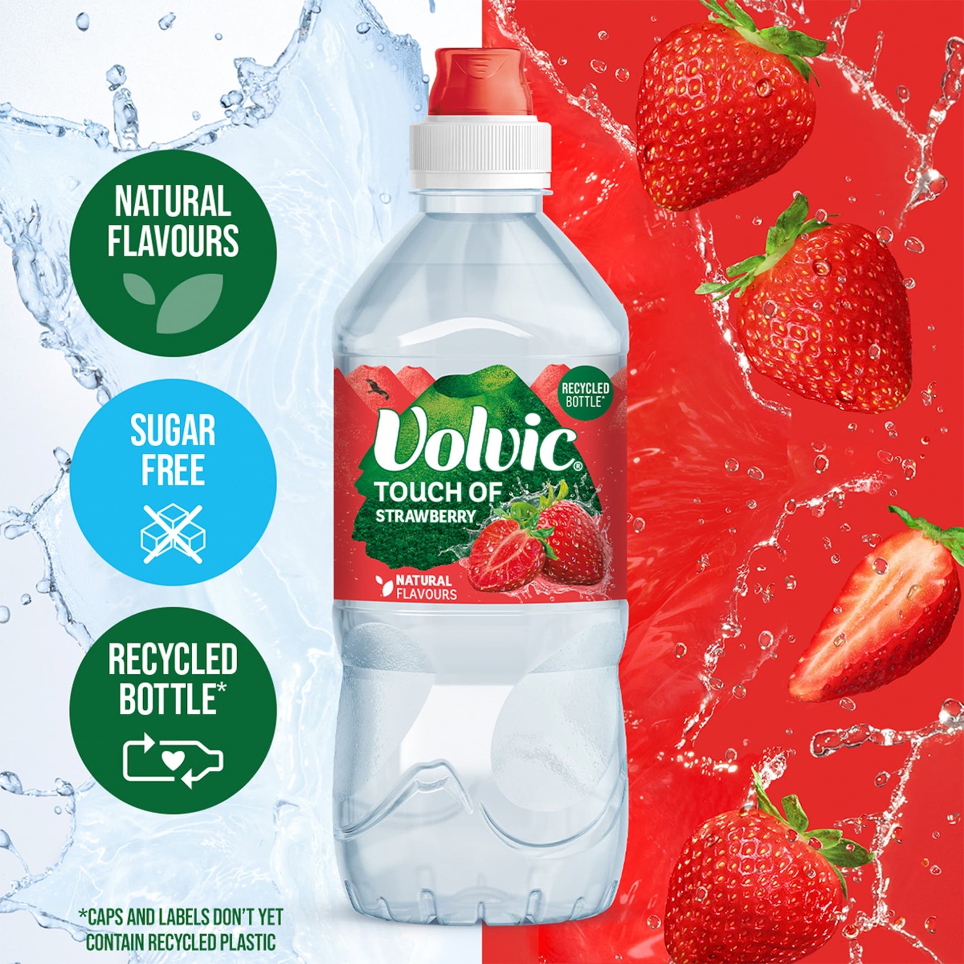Volvic Touch of Fruit Strawberry Still Flavoured Water 750ml — image 2
