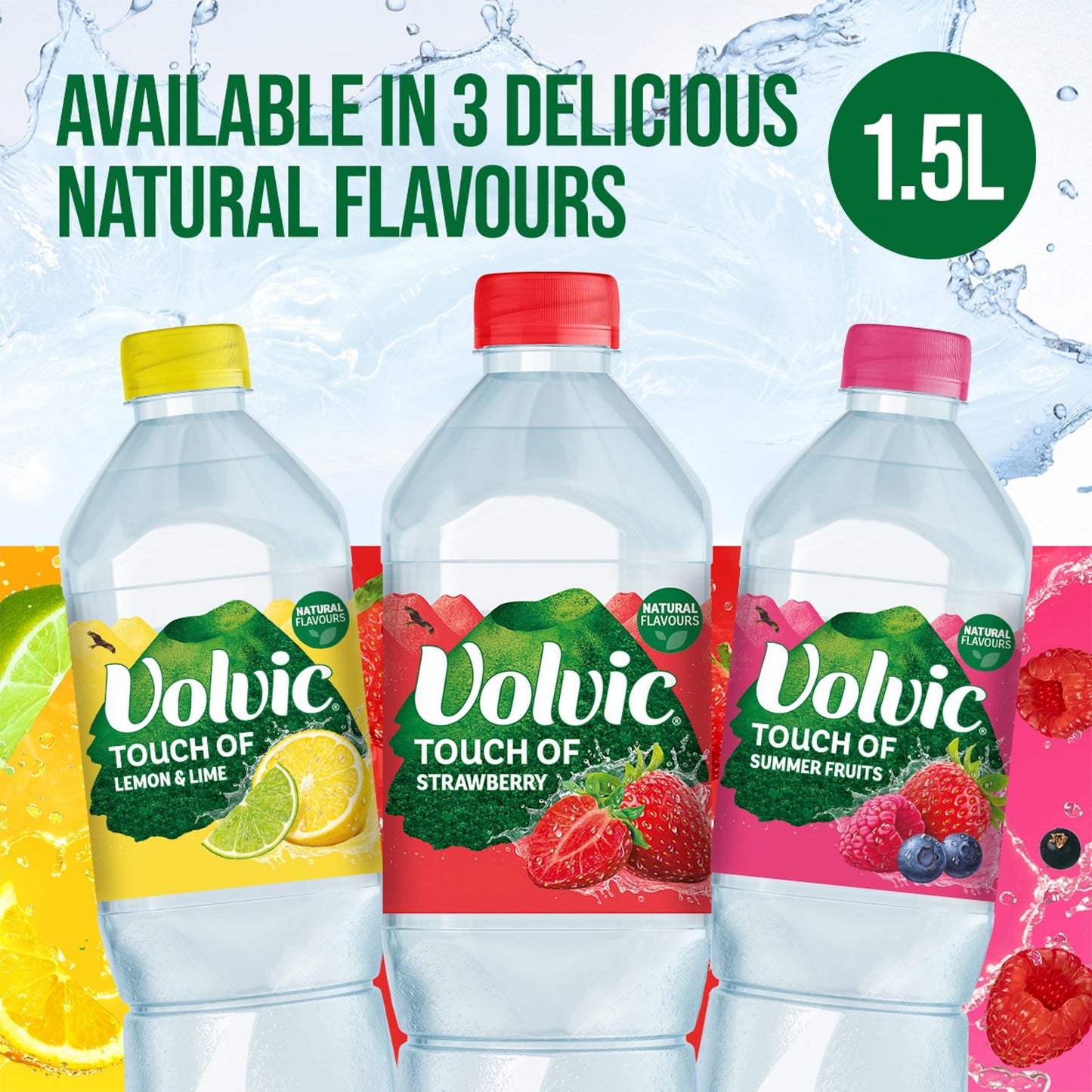 Volvic Touch of Fruit Summer Fruits Still Flavoured Water 1.5L — image 4