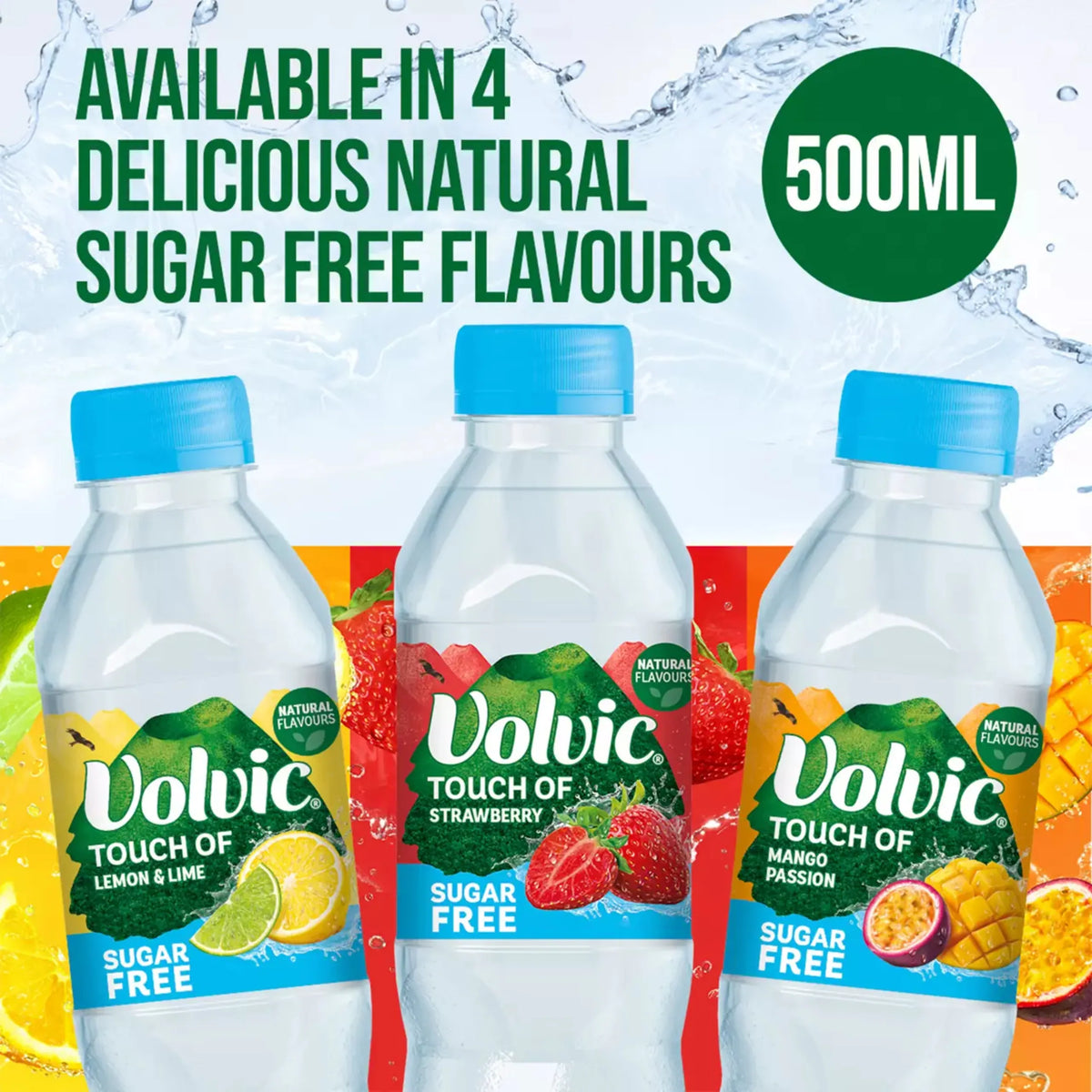 Volvic Touch of Lemon & Lime Sugar Free Flavoured Water 6 x 500ml — image 2