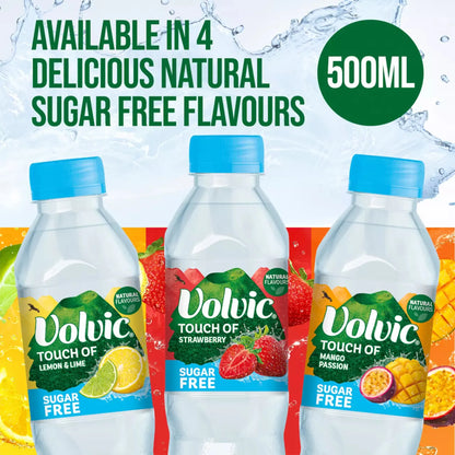 Volvic Touch of Lemon & Lime Sugar Free Flavoured Water 6 x 500ml — image 2
